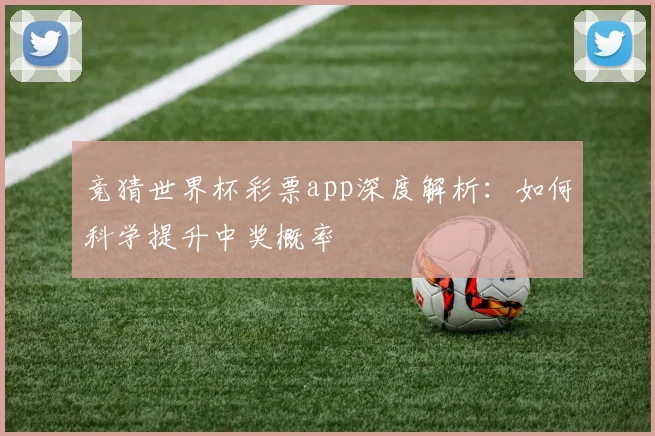 竞猜世界杯彩票app深度解析：如何科学提升中奖概率